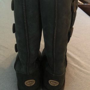 Emu Tall Suede Boots with Wool Lining